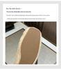 2025 New Winter Women's Furry Velvet Loafers - Black Cotton Flat Warm Slippers