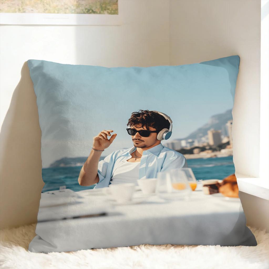 C-Charles Leclerc Kissenbezug Quadratischer Kissenbezug Neuartiger Kissenbezug für Wohnzimmerstuhl