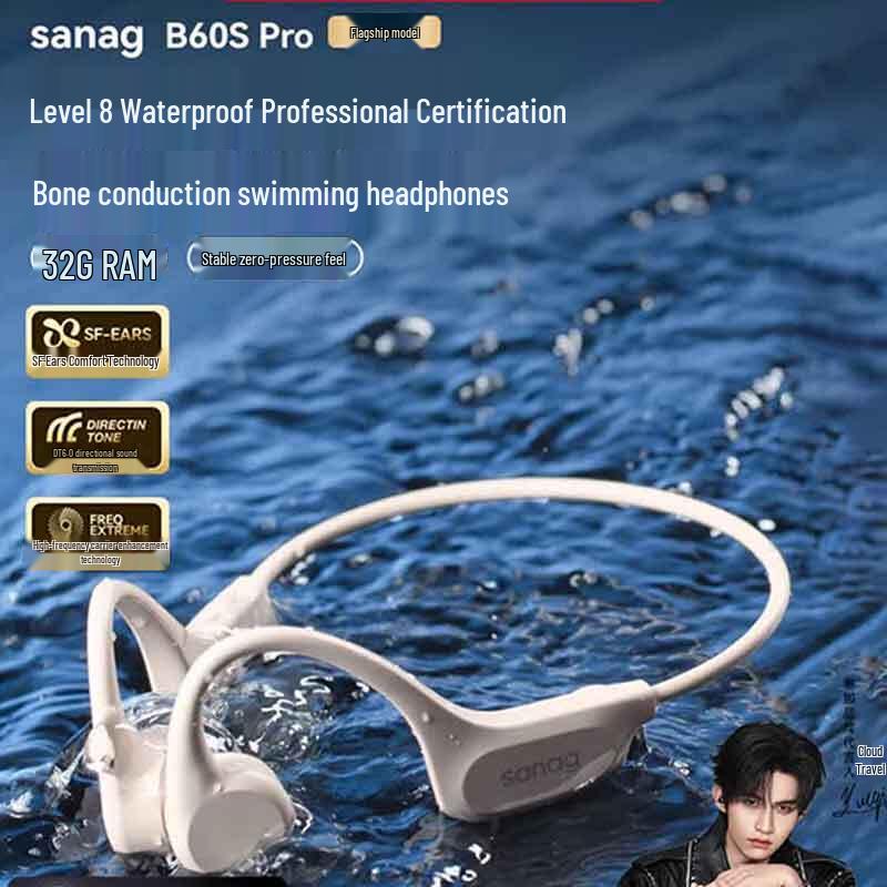 SANAG B60S Pro Bone Conduction Swimming Headphones