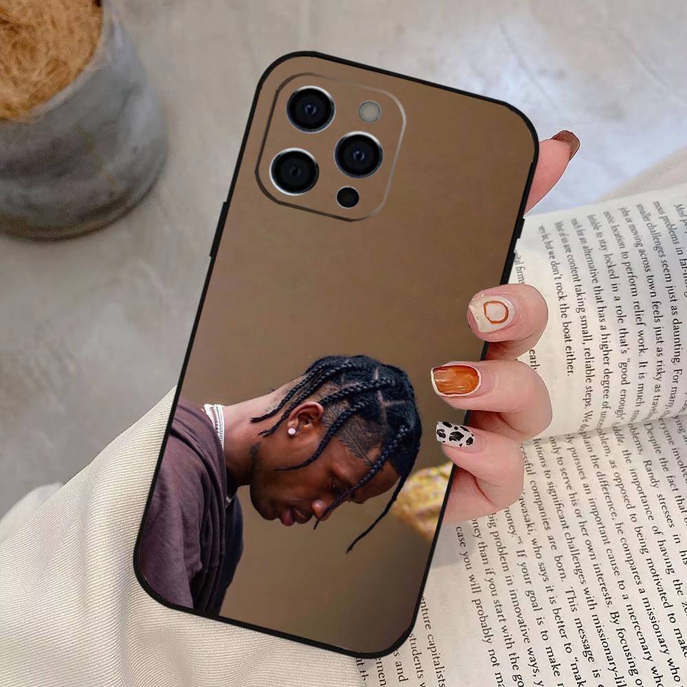 

T-Travis S-ScottS Singer Phone Case For iPhone 17, 16,15,14,13,12,11 Plus,Pro Max, Others Soft Black Cover iPhone16e