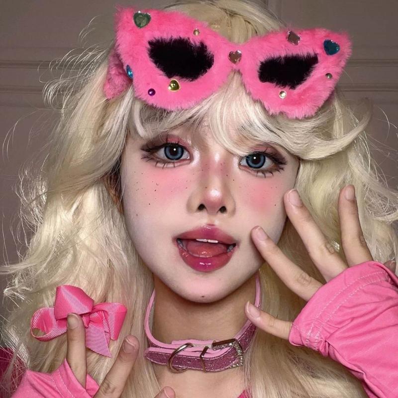Hair Hoop Hair Accessories Sunglasses Headwear Sweet Style Headdress Y2k Hairband Acrylic Material for Girls Women Lady