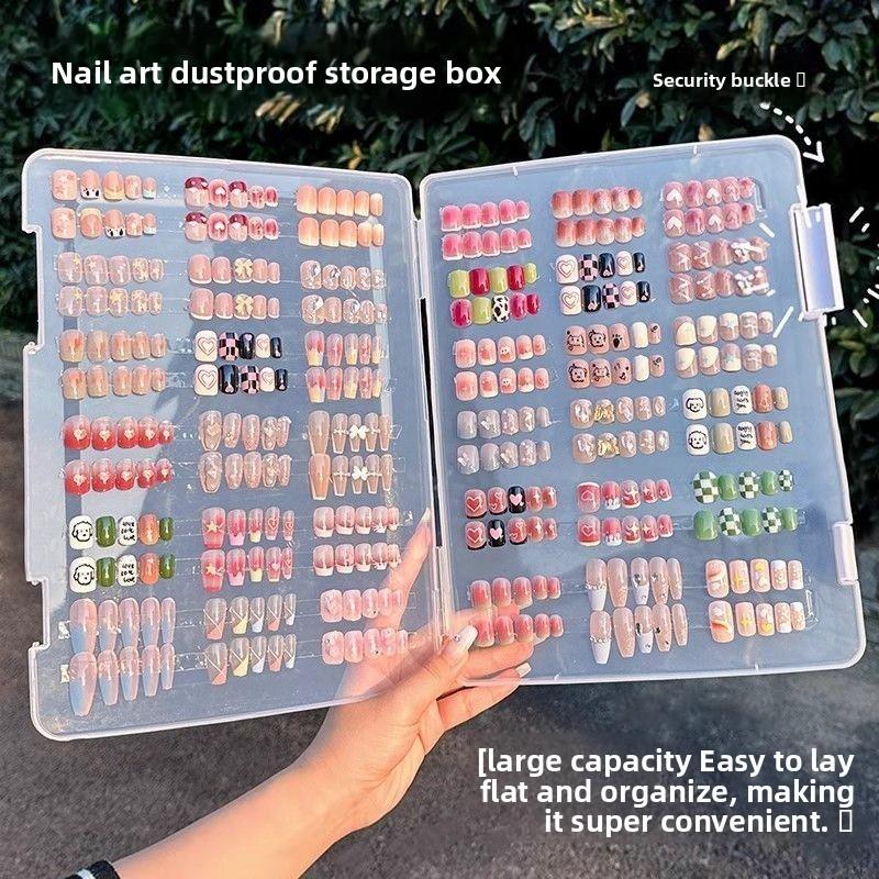 Pojemne pyłoszczelne pudełko do przechowywania lakierów do paznokci