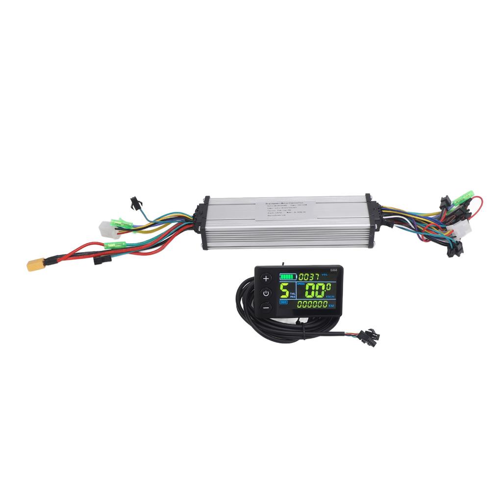 Motor Controller LCD Colorful Display 24V 36V 48V 250W 350W Brushless Controller Dual Drive Kit for Electric Bike