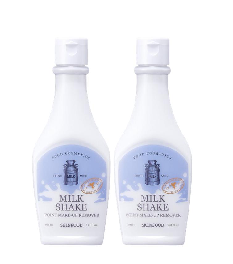 SKINFOOD Milk Shake Point Makeup Remover Double Pack (160ml+160ml)