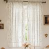 Korean Rufffle Daisy Curtains Road Pocket Shade Curtain Floral for Kitchen Bedroom Living Room Bay Window Cabinet Curtain