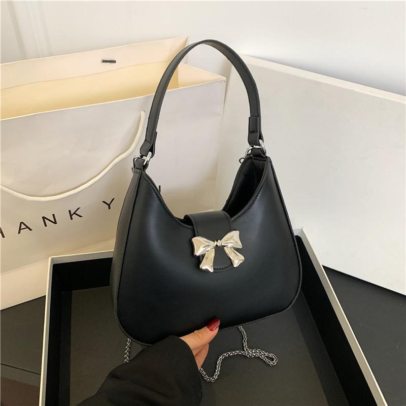 2024 Summer New Candy Color Butterfly Bow Armpit Bag Sweet And Fresh Style