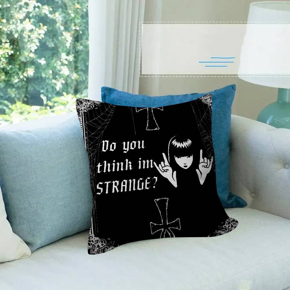 Anime Emily The Strange Pillow Anime Pillow Sofa Bed Head Pillow Cover Cushion Cover Fashion