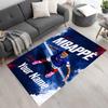 Mbappé Personalized Name Carpet Design for Game Room Balcony Playrooms Decorate Room Antislip Carpet Office Home Decor Wedding Party Gift