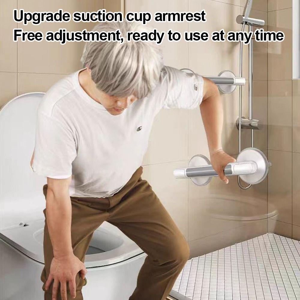 Plastic Suction Cup Handles Anti-Slip Bath Safety Bath Safety Grab Bars No Drilling Required Support Handles Accessibility