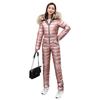 One-piece Ski Suit Women Thickening Snowboard Female Overalls Winter Windproof Waterproof Breathable Clothing Skiing Suit 2026