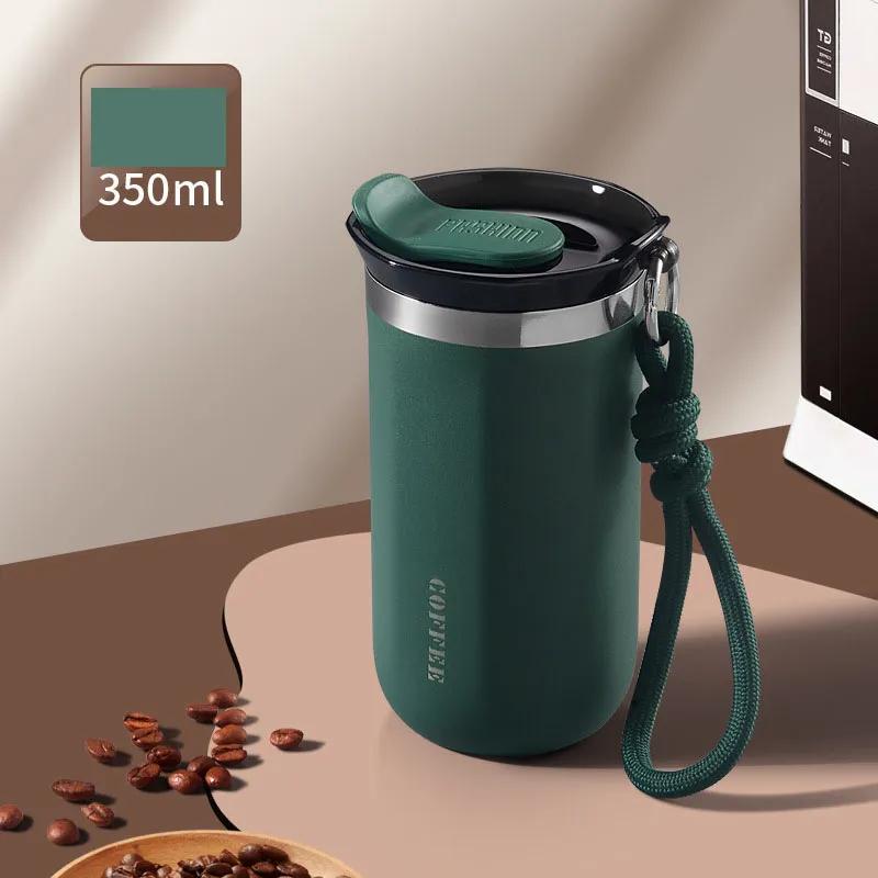 Stainless Steel Insulated Double Wall Travel Tumbler Reusable Insulated Coffee Mug, Thermal Cup with SplashProof Sliding Lid LWY013