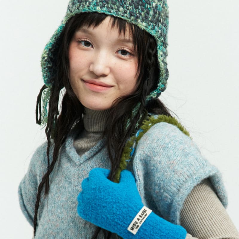 MISU A BARBE TEAL MONSTER GLOVES