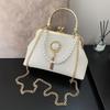 2026 Pearl Chain Crossbody Bag Small Square Bag