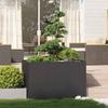 VidaXL Planter Black 120x80x80 Cm Steel, Flower Pot, Plant Stand, Raised Bed, Planter Stand, Container 860787