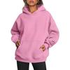 Top con tasche a maniche lunghe Pantaloni della tuta Streetwear Felpe Y2K Donna Harajuku Colore tinta unita Felpa larga Hip Hop Base Taglie forti