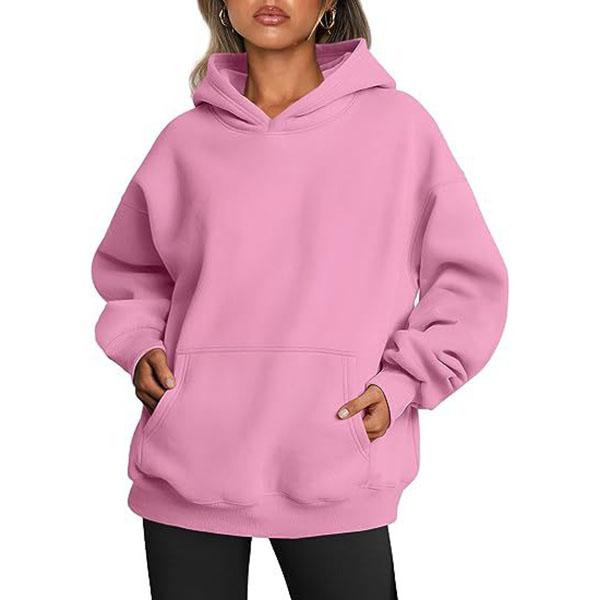 Top con tasche a maniche lunghe Pantaloni della tuta Streetwear Felpe Y2K Donna Harajuku Colore tinta unita Felpa larga Hip Hop Base Taglie forti