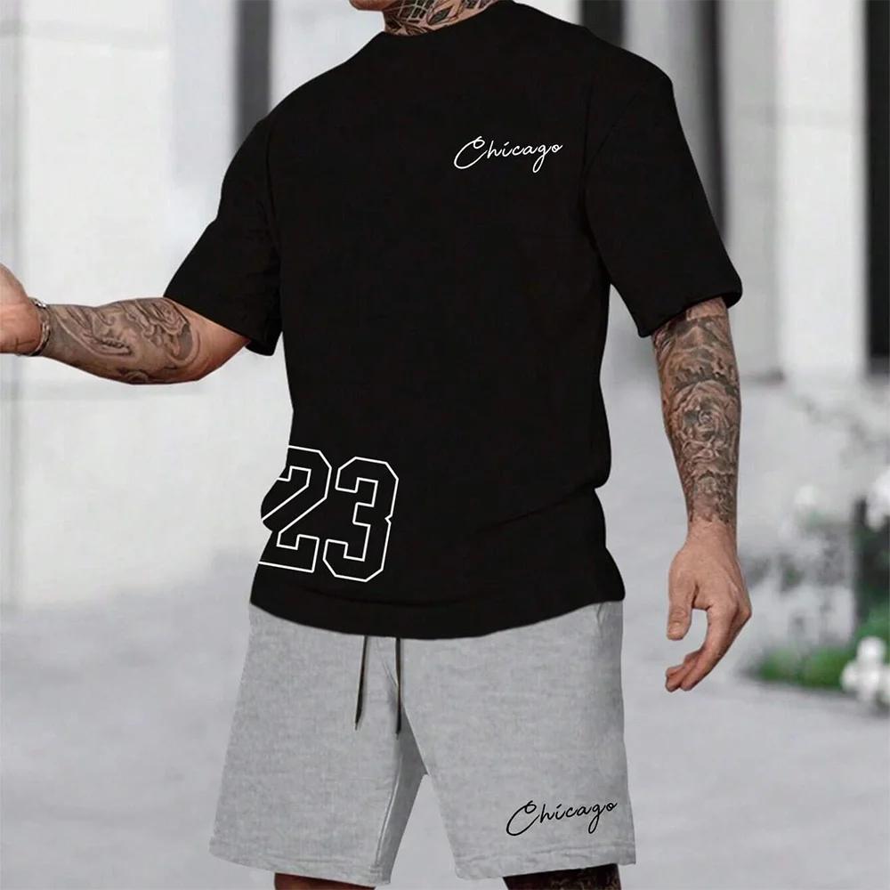 2024 New Fashion 3D Printed Men's Suit Oversized Clothing Short Sleeve Shorts Suit Men's Sportswear Summer Casual Suit