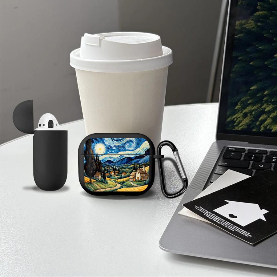 Case For Airpods 4 1 Pro 2 Pro3 Pro2 3 Earphone Cases Cover Van Gogh Village