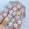 30Pcs New Cute Mini 9mm Diamond Flower Shape Series Flat Back Manicure Parts Embellishments For Hair Bows Accessories