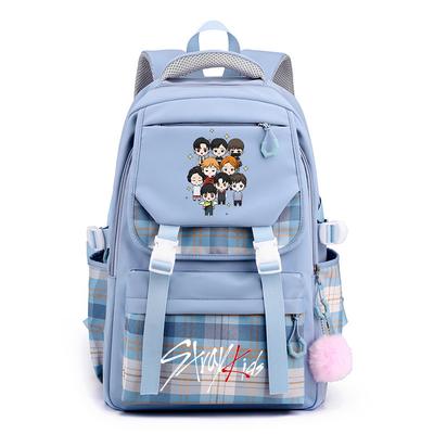 Combination Peripheral Printing Korean Version Backpack College Style Casual Versatile Student Schoolbag