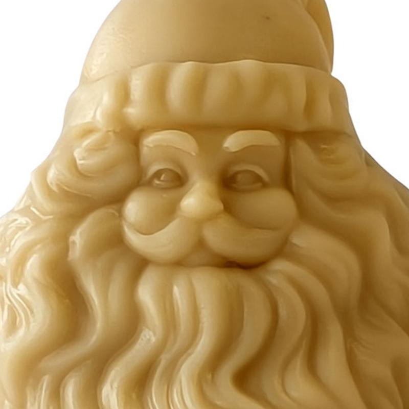 Santa Candle Mold,Christmas Candle Silicone Mold for Candle Making,Diys Resin Crafts Mold Aromatherapys Candle Mould Gift