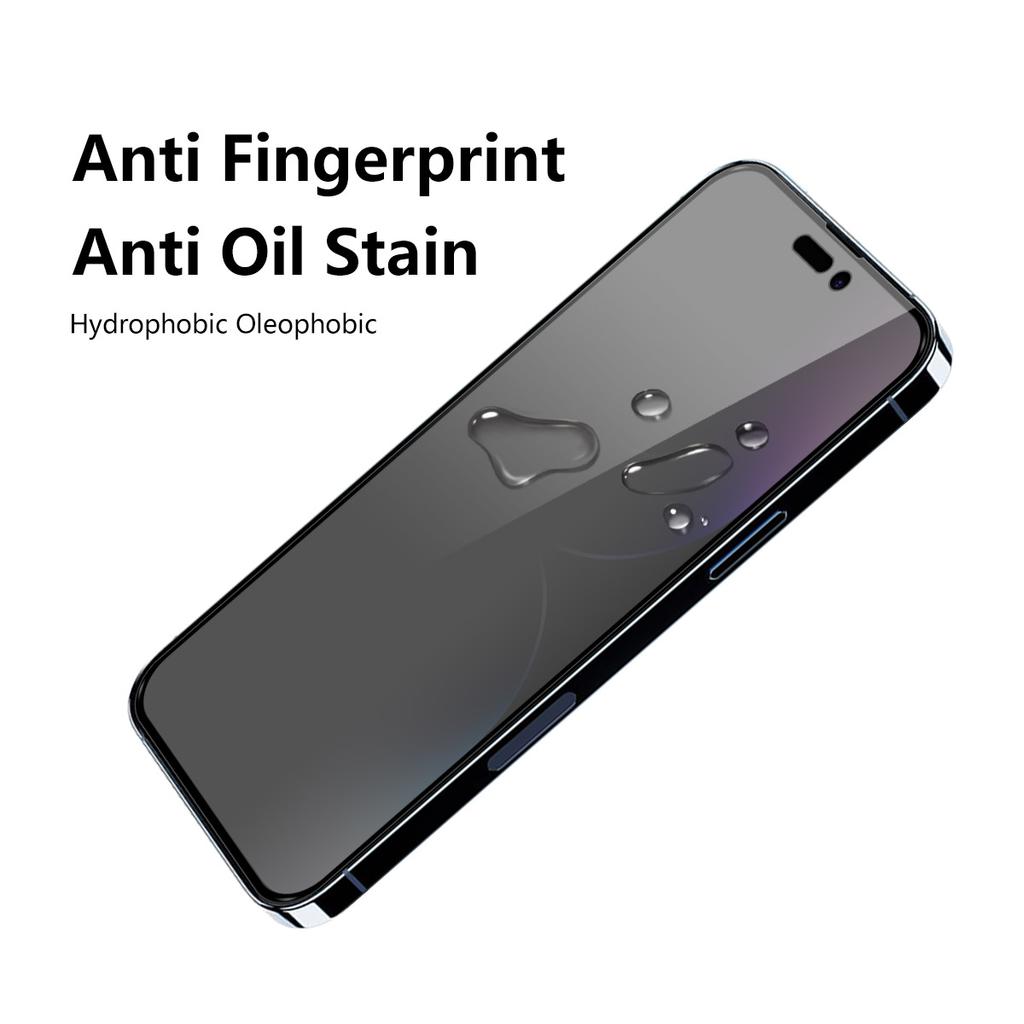 ENKAY HAT PRINCE 5Pcs Privacy Screen Protector for iPhone 15 Pro Max ,28-degree Anti-spy Tempered Glass Full Cover Film