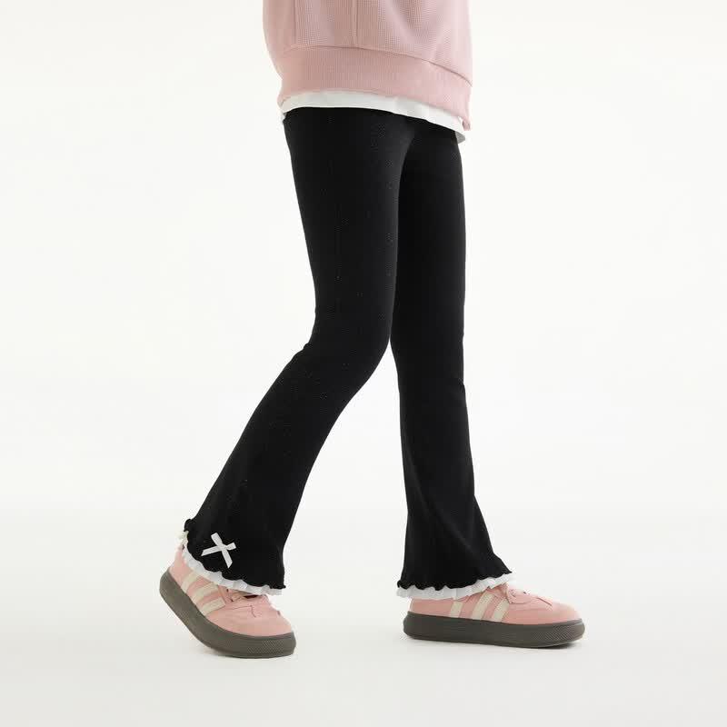 Girls Lace Flared Leggings 150