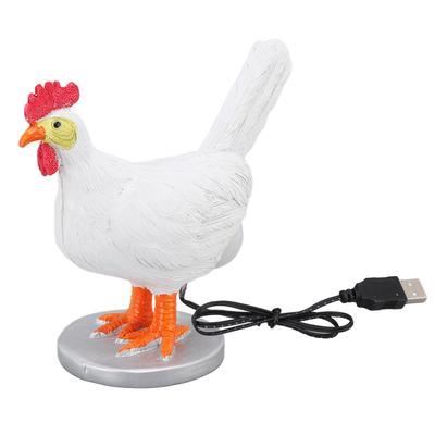 Lampe de poule drôle de poule pondant des œufs, lampe LED en résine réaliste, veilleuse mignonne pour enfants