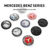 WTPEU1 C200 E200 New 2025 For Mercedes Benz 57mm ABS Car Flat Hood Emblem Sticker Front Badge Logo For Mercedes Benz W253 X253 X205 GLC