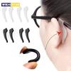 6pairs Silicone Anti-slip Glasses Leg Ear Sleeve Bracket Fastener Eyeglasses Accessories Grip Anti-fall Eyewear Holder