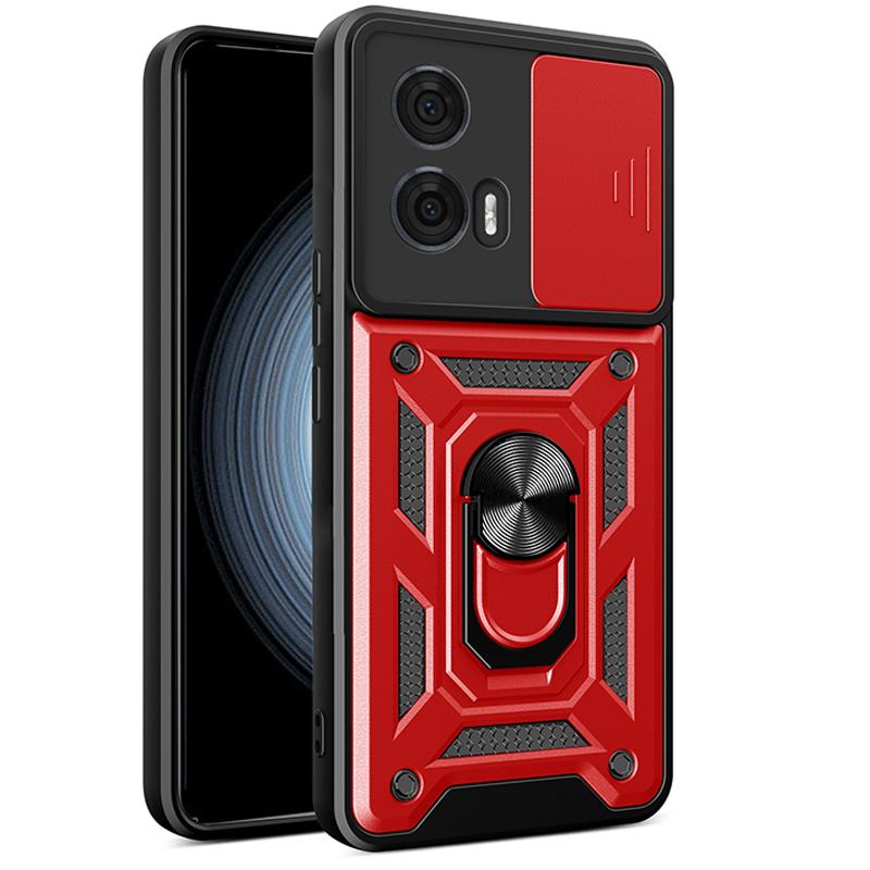 Phone Case for Motorola Moto Edge 50 Fusion with Sliding Camera Cover Shockproof Bumper Protection