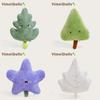 Plush Leaf Plant Dolls Pillow With Embroidery Design For Home Bedroom Gift