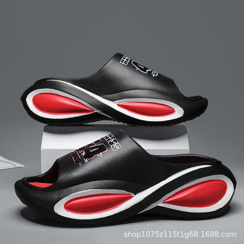 Summer New Non-slip and Deodorant Home Can Wear Wear Wear-resistant Beach One-word Drag Casual Outdoor Sports Slippers