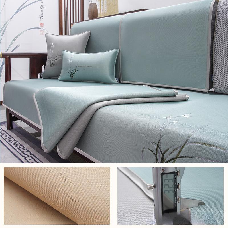 Sofa Cushion Solid Wood Sofa Cushion Summer New Chinese Style Rosewood Non-Slip Cover Cover Summer