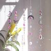 Prinzător de soare din cristal colorat, Prinzător de soare suspendat pentru ferestre, Decor cu cristale vindecătoare pentru casă, Prismă de cristale arc-en-ciel, Cadou de Crăciun