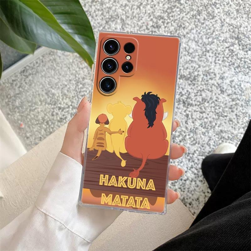 The Lion King Disney Transparent Case For Samsung Galaxy S26 S25 Ultra S24 S22 S26 Plus S20 S23 S21 S25 FE S24 5G Clear Cover