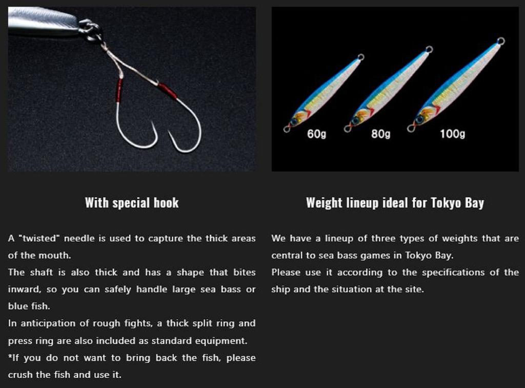 Sale Jackall Metal Jig Seabass Anchovy Metal 80 Grams Meimetsu Chart (6474)