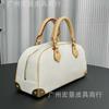 Murakami Takahiro Tricolor HandbagEastWest Bowling Bag One-shoulder Cross-slung Leather Pillow
