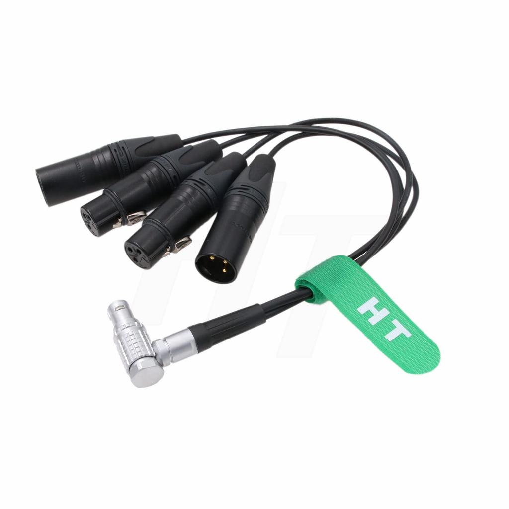 HangTon Breakout Audio Record Cable Right Angle to XLR for Shogun Ninja Shogun and Shogun 7 10-Pin 3-Pin Inferno, Inferno, Flame, Monitors.