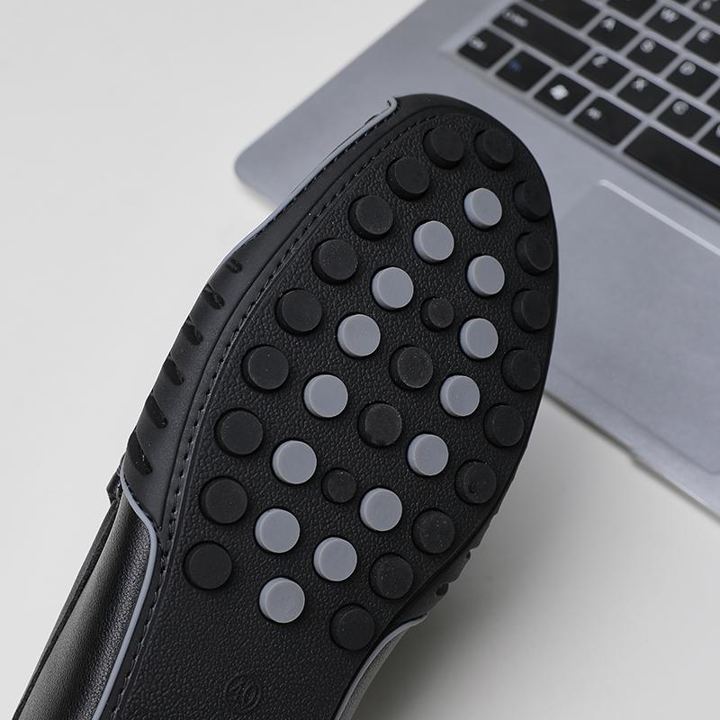 High Quality Men's Casual Leather Shoes Cowhide Loafers Soft Luxury Pea Shoes Genuine Leather Men's Flats Driving Shoes