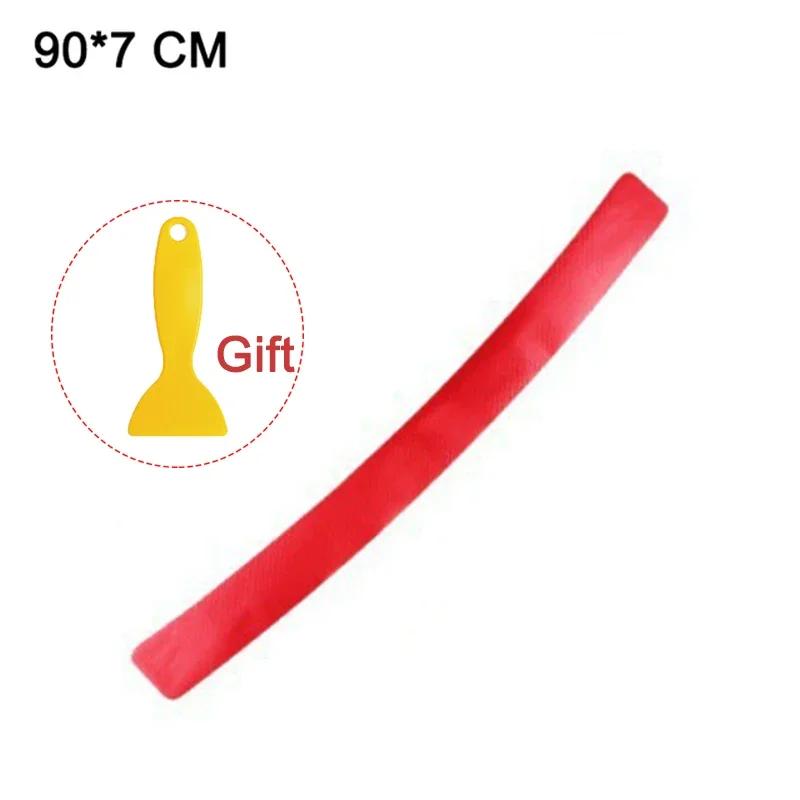 90cm Carbon Fibre Car Threshold Protection Sticker Door Sill Scratch Plate Trunk Bumper Scratch Strip Universal Auto Accessories