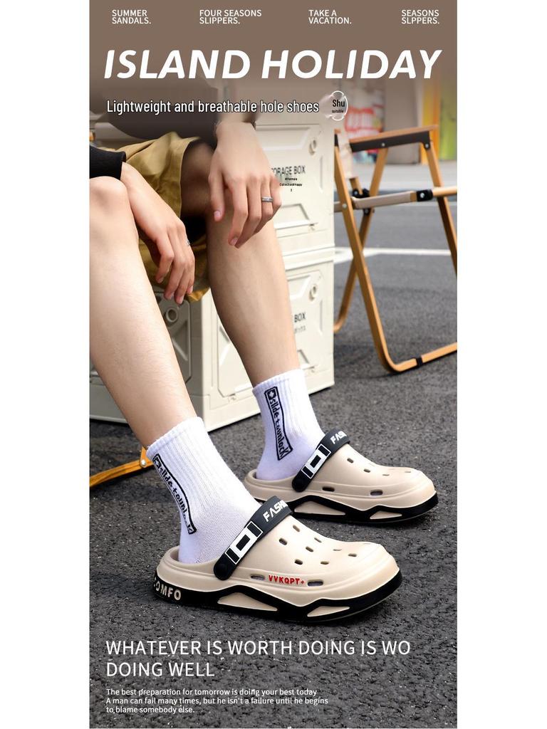 Herren 2024 EVA Sommer Strand-Slipper - Weiche Sohle, Offene Zehen