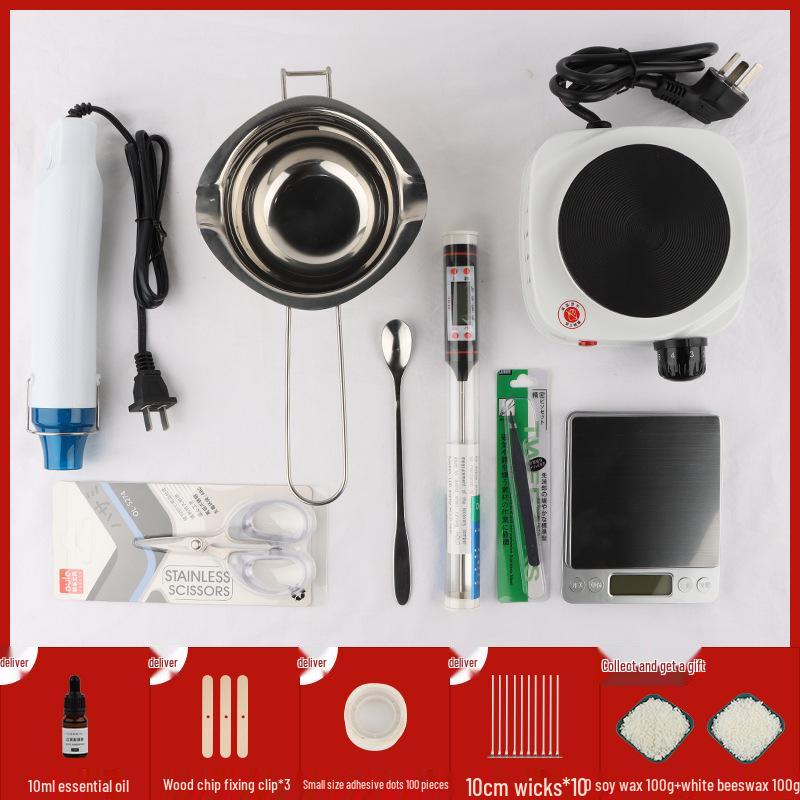 Aroma-Kerzen-DIY-Set: Wachsschmelztiegel & Heizofen für selbstgemachte Kerzen