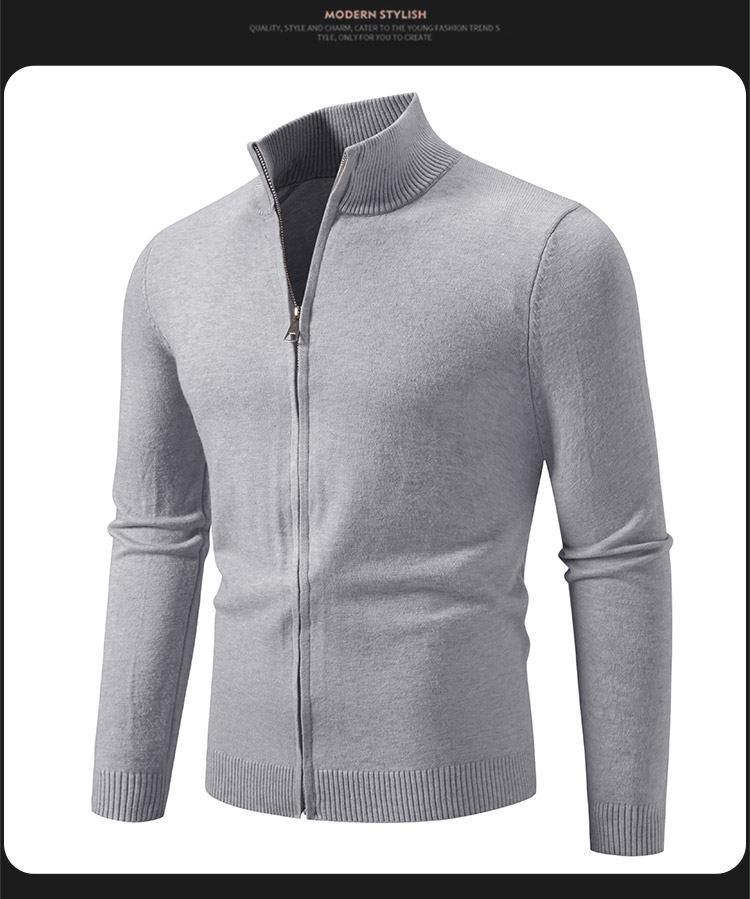 Men's Slim Fit Wool Cardigan Sweater - Autumn Winter Fashion Trend
