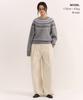MUSINSA STANDARD WOMAN Women'S York Fair Isle Crew Neck Knit [Grey]