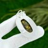 Oval Fruit Jasper Gemstone Elegant Engagement Unique Pendant Jewelry 925 Silver
