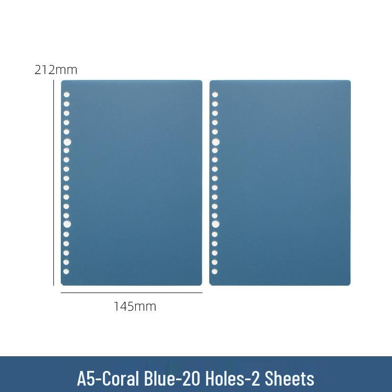 B5 Loose-Leaf Binder with DIY Plastic Coil Cover, Detachable A5/A4 Homemade Refillable Notebook