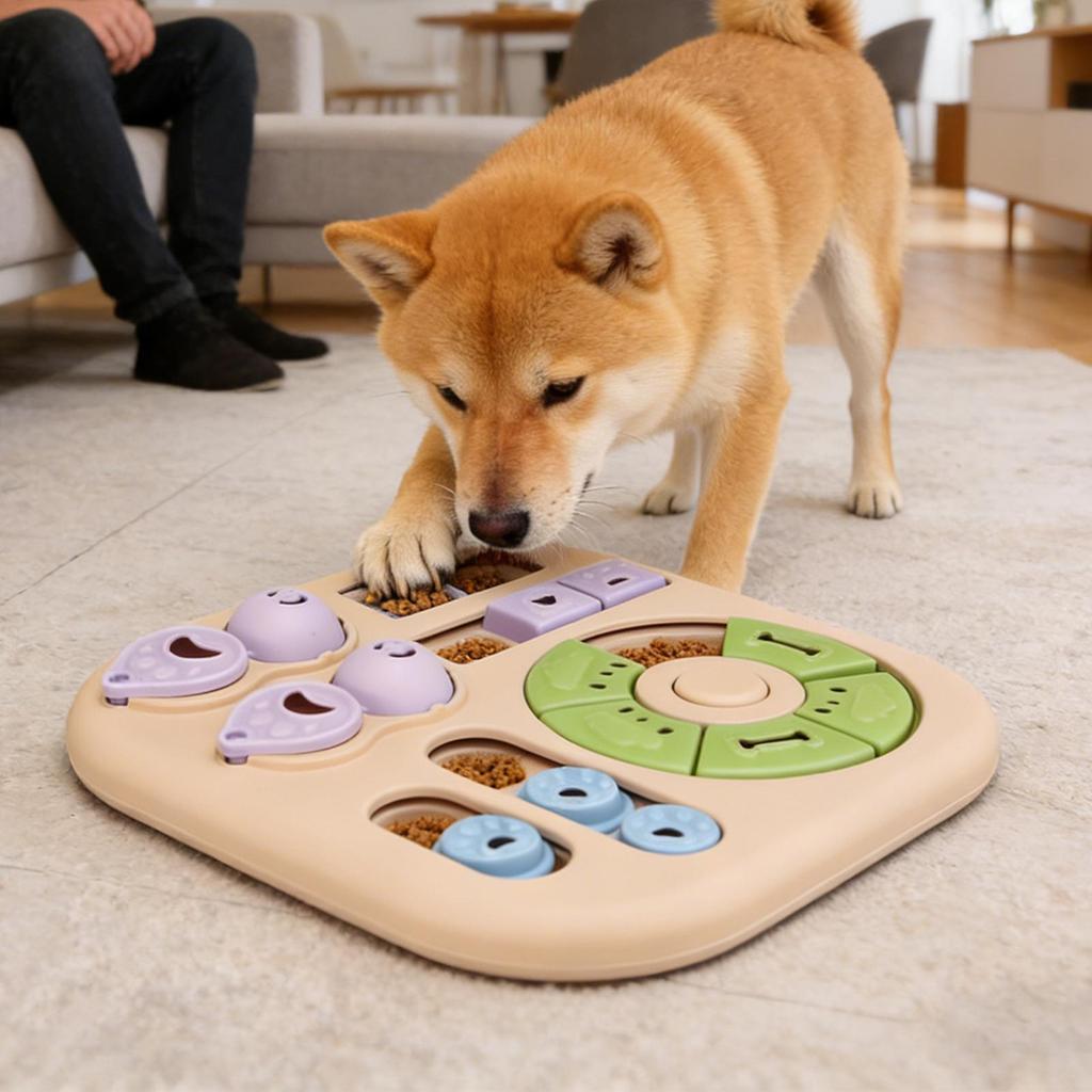 Dog Treat Toy Non-Slip Interactive Slow Feeder Interactive Dog Toys Puzzle Games for Puppy Kitten Cat Mental Stimulation Boredom