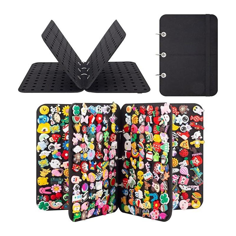 Diy Felt Pin Brooch Display Storage Book Large-Capacity Badge Charms Organizer Metal Chest Souvenir Jewelry Earring Collection
