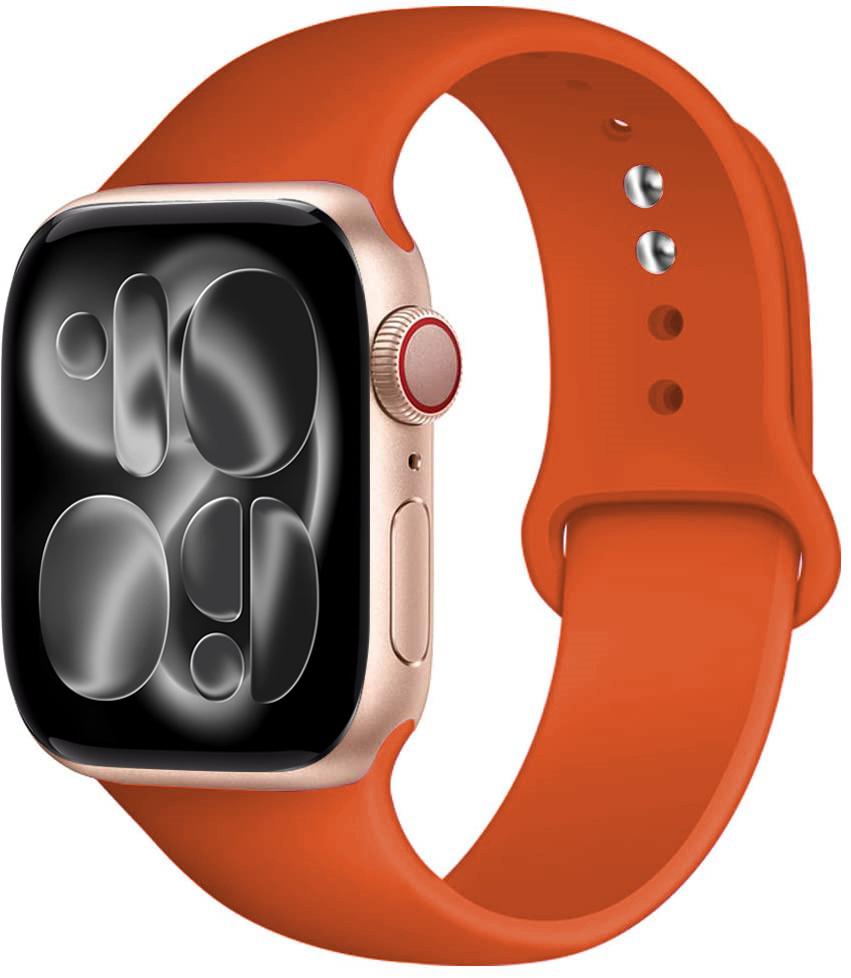 Silicone strap For Apple Watch 11 band 44mm 40mm 49mm 45mm 41mm 38 46mm 42mm correa bracelet iWatch series 9 8 7 6 SE ultra 2 3